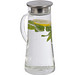 Glaskaraffe mit Deckel aus Edelstahl, 1.400 ml, transparent