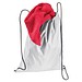 Gymbag aus recyceltem Polyester , weiß