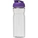 H2O Active® Base 650 ml Sportflasche mit Klappdeckel, transparent/lila