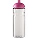 H2O Active® Base 650 ml Sportflasche mit Stülpdeckel, transparent/rosa