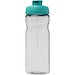 H2O Active® Base Tritan™ 650 ml Sportflasche mit Klappdeckel, transparentklar/aquablau