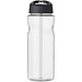 H2O Active® Eco Base 650 ml Sportflasche mit Ausgussdeckel, transparent/schwarz