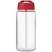 H2O Active® Octave Tritan™ 600 ml Sportflasche mit Ausgussdeckel, transparentklar/rot