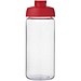 H2O Active® Octave Tritan™ 600-ml-Sportflasche mit Klappdeckel, transparentklar/rot