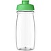H2O Active® Pulse 600 ml Sportflasche mit Klappdeckel, transparent/grün