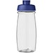H2O Active® Pulse 600 ml Sportflasche mit Klappdeckel, transparent/blau