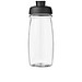 H2O Active® Pulse 600 ml Sportflasche mit Klappdeckel, transparent/schwarz