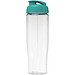 H2O Active® Tempo 700 ml Sportflasche mit Klappdeckel, transparent/aquablau