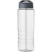 H2O Active® Treble 750 ml Sportflasche mit Ausgussdeckel, transparent/stormgrey
