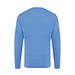 Iqoniq Denali ungefärbt. Rundhals-Sweater aus recycelter BW, heather blue