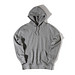 Iqoniq Rila Lightweight Hoodie aus recycelter Baumwolle, ungefärbte helles Anthrazit, XXL