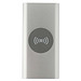 Juice 8000 mAh Typ-C kabellose Powerbank aus recyceltem Aluminium, silber