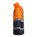 Kombinierter, gesteppter Parka Merak mit High Visibility, S, navy/fluor orange