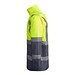 Kombinierter, gesteppter Parka Merak mit High Visibility, XL, bleigrau/fluor yellow