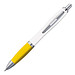 LANCE® Kugelschreiber Milano, blaue Mine, weiß/gelb