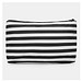 Kulturbeutel STRIPY,schwarz, weiß