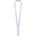 Lana Sublimation Lanyard aus recyceltem PET Kunststoff, weiss, 20mm