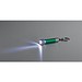 LERGAN. Schlüsselanhänger aus Aluminium mit LED, Grün