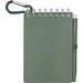 Lig Mini Recyceltes Outdoor-Softcover Notizbuch und Kugelschreiber Set (schwarze Mine), heather grün