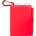 Lig Mini Recyceltes Outdoor-Softcover Notizbuch und Kugelschreiber Set (schwarze Mine), rot