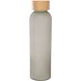 Lume 500 ml Flasche aus mattiertem Kalknatronglas mit Bambusdeckel, grau