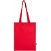 Madras Blend 140 g/m² Tragetasche aus GRS-recycelter Baumwolle 7L, rot