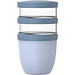 Mepal Ellipse Dreiteiliger, 500 ml + 2 x 200 ml Lunchpot, blau