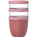Mepal Ellipse Dreiteiliger, 500 ml + 2 x 200 ml Lunchpot, rosa