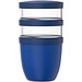 Mepal Ellipse Dreiteiliger, 500 ml + 2 x 200 ml Lunchpot, vivid blau