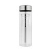 Metmaxx® Glasflasche Gourmet2Go, silber