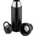 Metmaxx® Thermoflasche OneTouch&Go schwarz/Ring schwarz