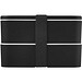 MIYO POP 700 + 700 ml doppelschichtige Lunchbox, schwarz