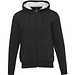 Natron 320 g/m² Sherpa-Kapuzenjacke mit Reißverschluss, schwarz, M