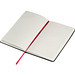 Notizbuch mit farbigen Applikationen, rot