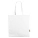 Odessa 220 g/m² recycelte Baumwoll Tragetasche 13L, weiss