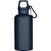 Oregon 400 ml einfarbige RS-zertifizierte Trinkflasche aus recyceltem Kunststoff mit Karabinerhaken, marineblau