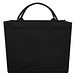 Page 500 g/m² recycelte Tragetasche, schwarz
