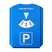 Parkscheibe Funktion, blau Parkscheibe Funktion, blau