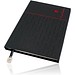 Pierre Cardin® REPORTER Notizbuch A5, orange/schwarz