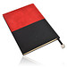 Pierre Cardin Reporter-Notizbuch, DIN A5, gepunktetet liniert, rot/schwarz