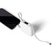 Handliche 10.000 mAh ABS-Powerbank Jona, weiß