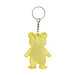 Reflektierender Schlüsselanhänger TEDDY,gelb