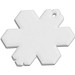 RFX™ H-10 Reflektierender PVC-Anhänger Schneeflocke, weiss