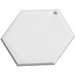 RFX™ H-12 sechseckiger reflektierender PVC-Anhänger, weiss