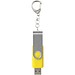 Rotate mit Schlüsselanhänger USB-Stick, gelb, 2GB