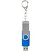 Rotate mit Schlüsselanhänger USB-Stick, mittelblau, 2GB