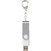Rotate mit Schlüsselanhänger USB-Stick, weiss, 2GB