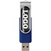 Rotate USB-Stick 3.0 mit Doming, blau, 16GB