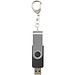 Rotate USB-Stick 3.0 mit Schlüsselanhänger, schwarz, 128GB
