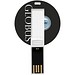 Round Credit Card USB-Stick, weiss, 16GB